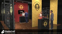 20x30 Peninsula booth design by DisplayCraft
